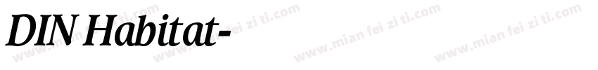 DIN Habitat字体转换